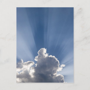 Carte Postale Rayons crépusculaires ou rayons de Dieu passant de