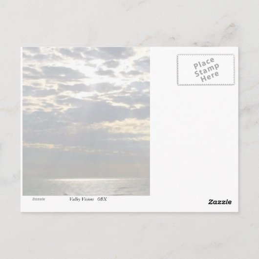 Carte Postale Rayons Sun (Dos)