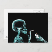 Carte Postale rayons X fumants (Devant / Derrière)