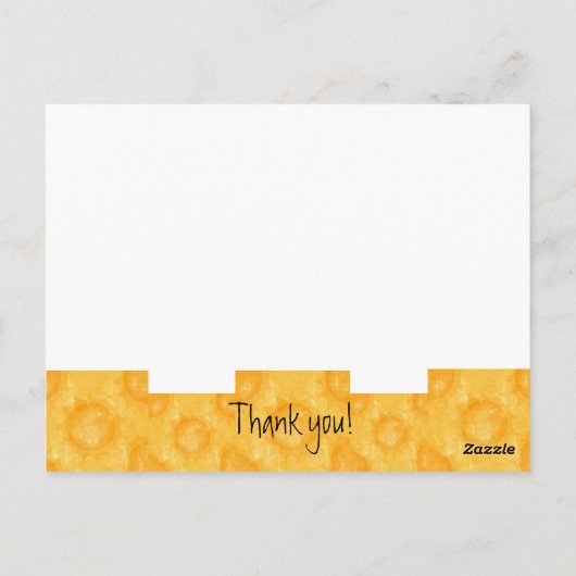 Carte Postale Rays of sunshine (Thank You) (Dos)