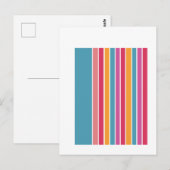Carte Postale Rayures Abstraites (Devant / Derrière)