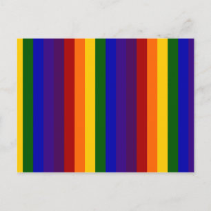 Carte Postale Rayures arc-en-ciel