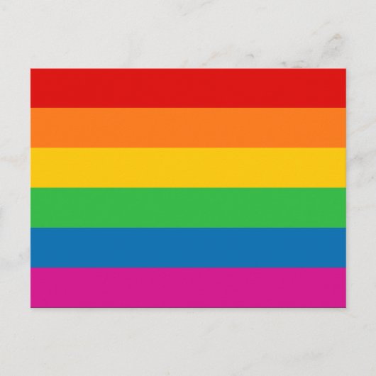 Carte Postale Rayures arc-en-ciel (Devant)