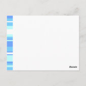 Carte Postale Rayures bleu ciel Monogram (Dos)