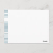 Carte Postale Rayures bleu glace Monogram (Dos)