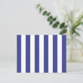 Carte Postale Rayures bleues et blanches (Debout devant)