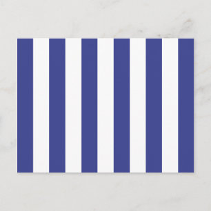 Carte Postale Rayures bleues et blanches