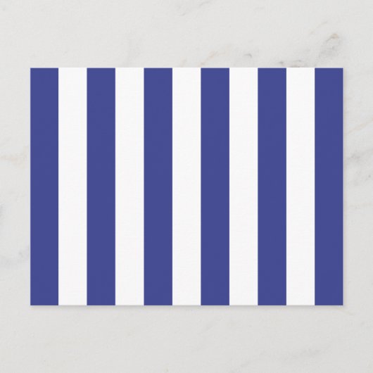 Carte Postale Rayures bleues et blanches (Devant)