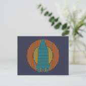 Carte Postale rayures de fusée solaire (Debout devant)