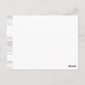 Carte Postale Rayures gris clair Monogram (Dos)