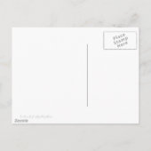 Carte Postale Rayures roses sur fond blanc (Dos)
