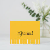 Carte Postale Rayures sur Merci Espagnol (Debout devant)