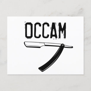 Carte Postale Razor d'Occam