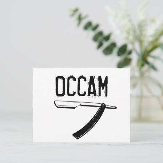 Carte Postale Razor d'Occam (Debout devant)