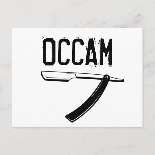 Carte Postale Razor d'Occam (Devant)