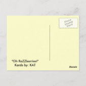 carte postale razzberries (Dos)