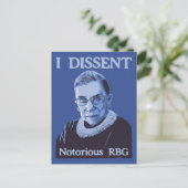 Carte Postale RBG notoire (Debout devant)