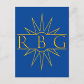 Carte Postale Rbg Sweat Golden Design (Devant)