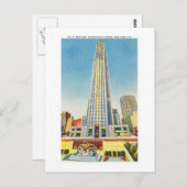 Carte Postale RCA Building, Rockefeller Center, New York (Devant / Derrière)