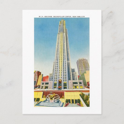 Carte Postale RCA Building, Rockefeller Center, New York (Devant)