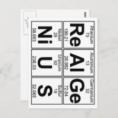Carte Postale Re-Al-Ge-Ni-U-S (vrai génie) - Complet (Devant / Derrière)