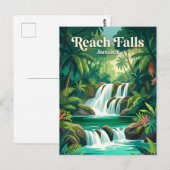 Carte Postale Reach Falls Jamaïque (Devant / Derrière)