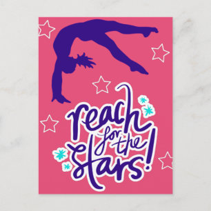 Carte Postale Reach for the Stars Gymnastique Tumbling