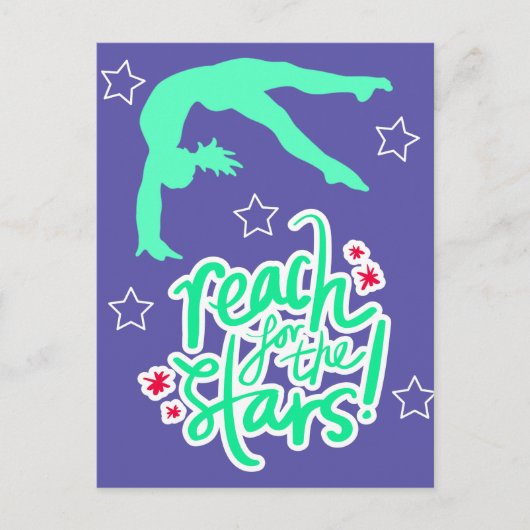 Carte Postale Reach for the Stars Gymnastique Tumbling (Devant)