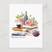 Carte Postale Read Between Wines (Devant)