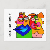 Carte Postale "read my lips" ! (Devant)