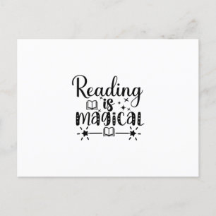 Carte Postale Reading Art Reading Is Magical