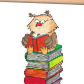 carte postale READING OWL de Nicole Janes