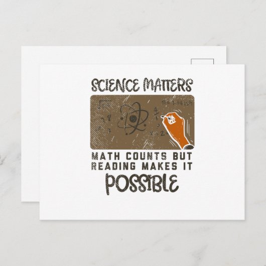 Carte Postale Reading - Reading Makes (Devant / Derrière)