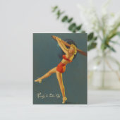 Carte Postale Ready to Take Off PinUp (Debout devant)