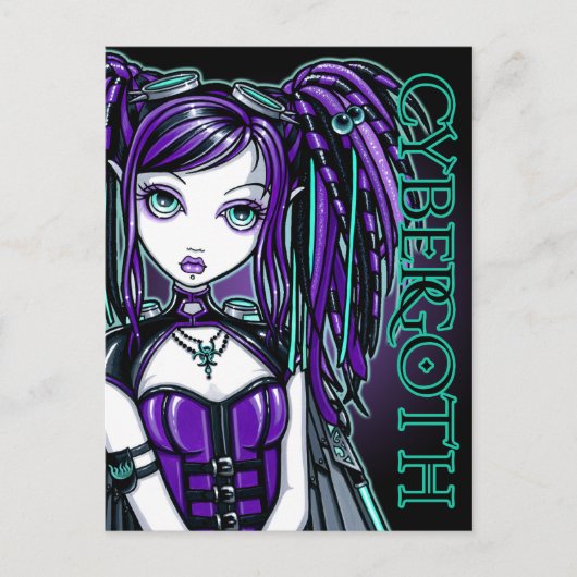 Carte postale Reagan Cyber Goth Radioactive Fairy (Devant)