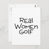 Carte Postale Real Women Golf (Devant / Derrière)