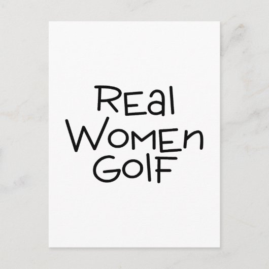 Carte Postale Real Women Golf (Devant)