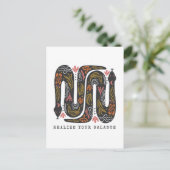 Carte Postale Réalisez votre équilibre floral Serpents (Debout devant)