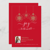 Carte postale Realtor Christmas - Joy to the world (Devant / Derrière)