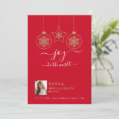 Carte postale Realtor Christmas - Joy to the world (Debout devant)