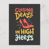 Carte Postale Realtor - Clôture D'Offres En Talons Élevés (Devant)