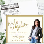 Carte Postale Realtor Mailer Immobilier Marketing Agricole Bonjo<br><div class="desc">Le Realtor Mailer Immobilier Marketing Agriculture Hello Postcard, l'outil ultime pour les agents immobiliers visant à établir un lien personnel avec leur communauté. Cette carte postale est spécialement conçue pour le marketing immobilier, alliant une apparence professionnelle à un accueil convivial "Hello Neighbor". Parfait pour les vendeurs à la maison et...</div>