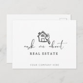 Carte Postale Realtor Me questionner sur l'immobilier (Devant / Derrière)