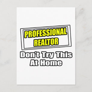 Carte Postale Realtor Professionnel...Plaisanterie