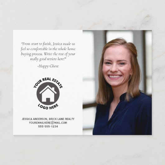 Carte Postale Realty Client Review Contact Info Photo (Devant)