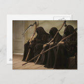 Carte Postale Reapers Grim En Attente De Vous (Devant / Derrière)