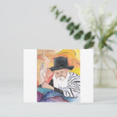 Carte Postale Rebbe Menachem Mendel Schneerson (Debout devant)