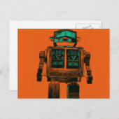 Carte Postale Rébellion des robots radioactifs (Devant / Derrière)