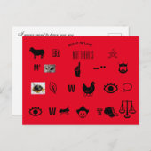 Carte postale Rebus Puzzle (Devant / Derrière)