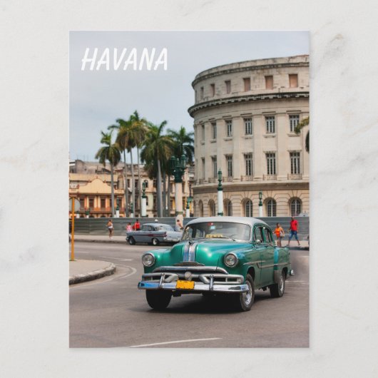 Carte Postale Récars sur la Havana Street (Devant)